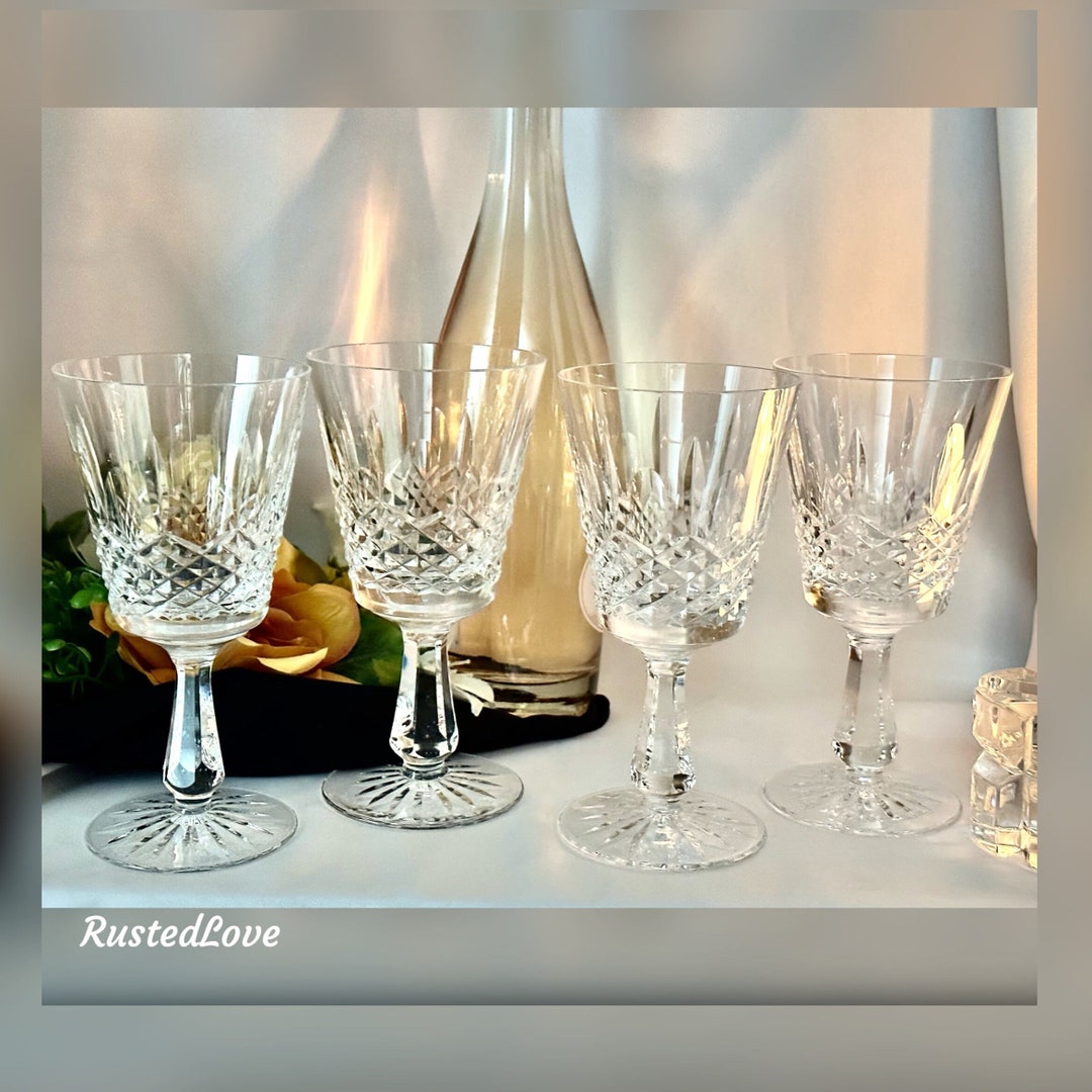 Waterford Crystal Glasses / Waterford Kenmare Water Glasses / Cut Crystal Waterford / Made in