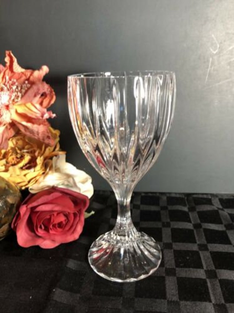 2 Mikasa Park Lane WATER Glasses Blown 8 Oz. 6 3/4 Vertical Etsy