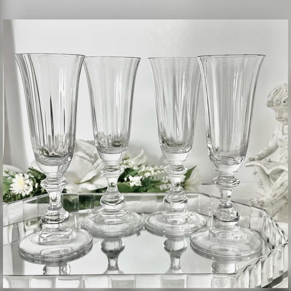 Mikasa French Countryside Champagne Flutes Set 4 Wedding Toasting