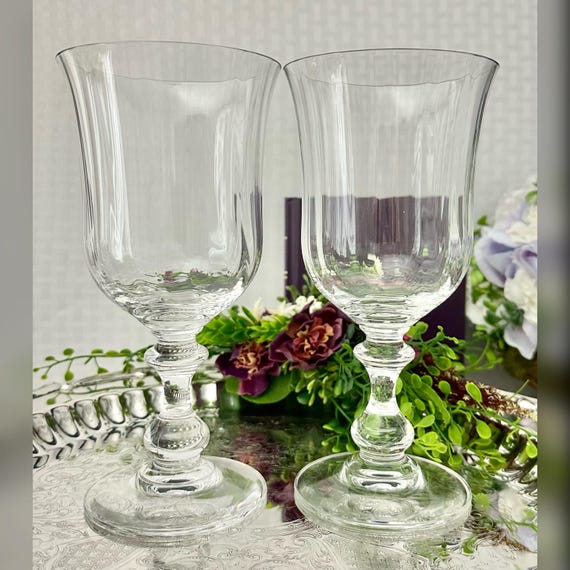 Mikasa French Countryside Water Glasses / French Countryside Water Glasses / Vintage Mikasa Glasses / French Countryside Mikasa Glasses - 2