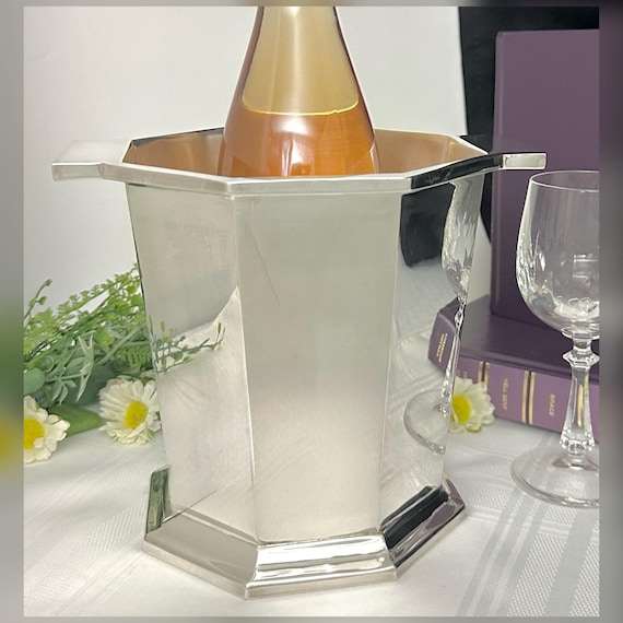 Ralph Lauren Kingsburgh Ice Bucket / Vintage Kingsburgh Silver Plated Wine Chiller / Lauren Champagne Bucket with Orig. Box