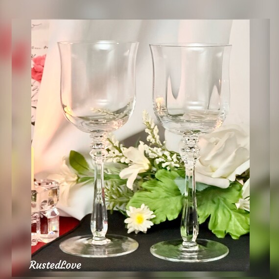 Mikasa Seville Optic Bowl Water Glasses / Vintage Seville Mikasa Water Glasses / Seville Optic Bowl Water Glasses / Mikasa Seville Water - 2