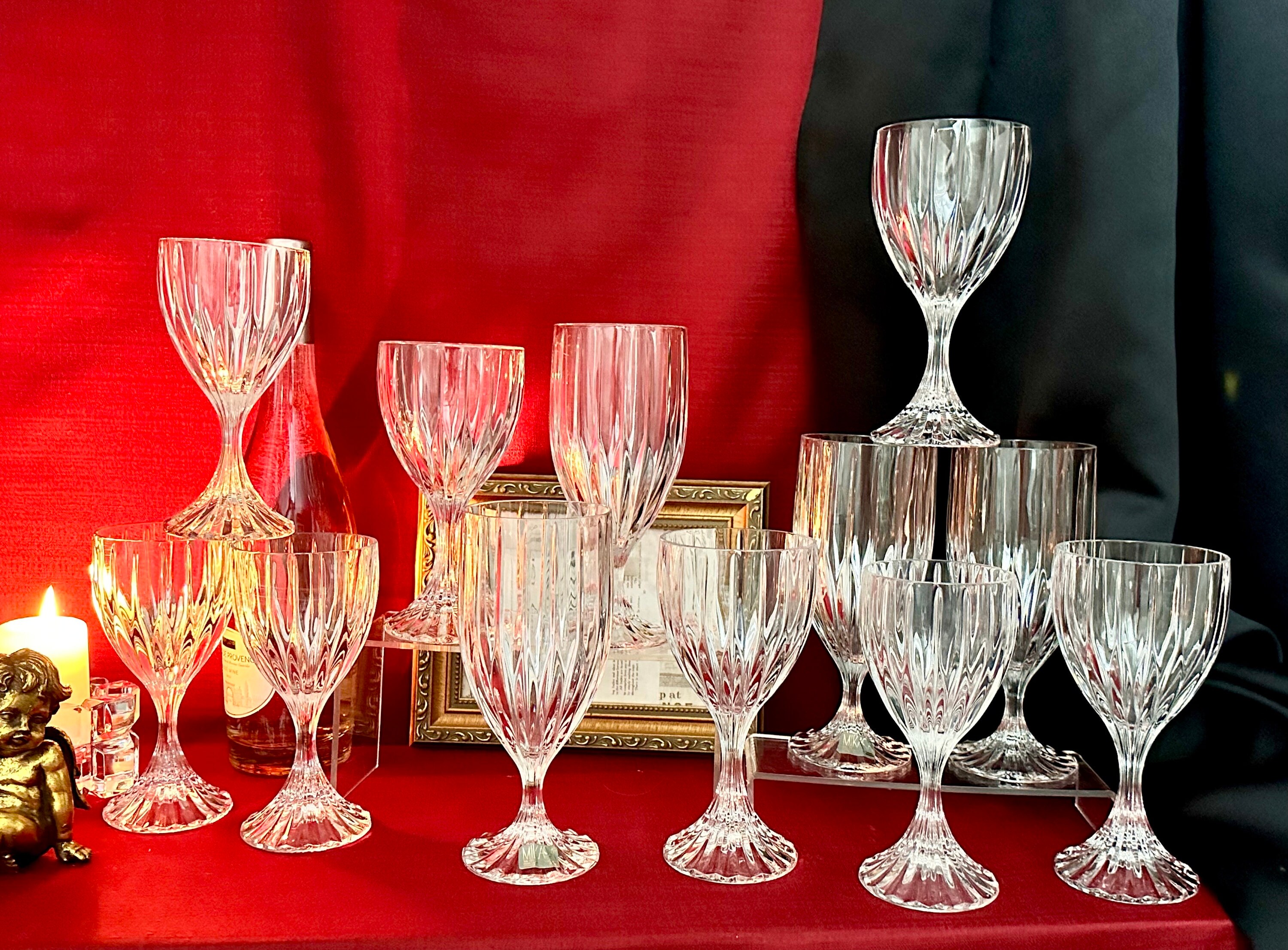 Set of 8 Holiday Drinking Glasses - Ruby Lane