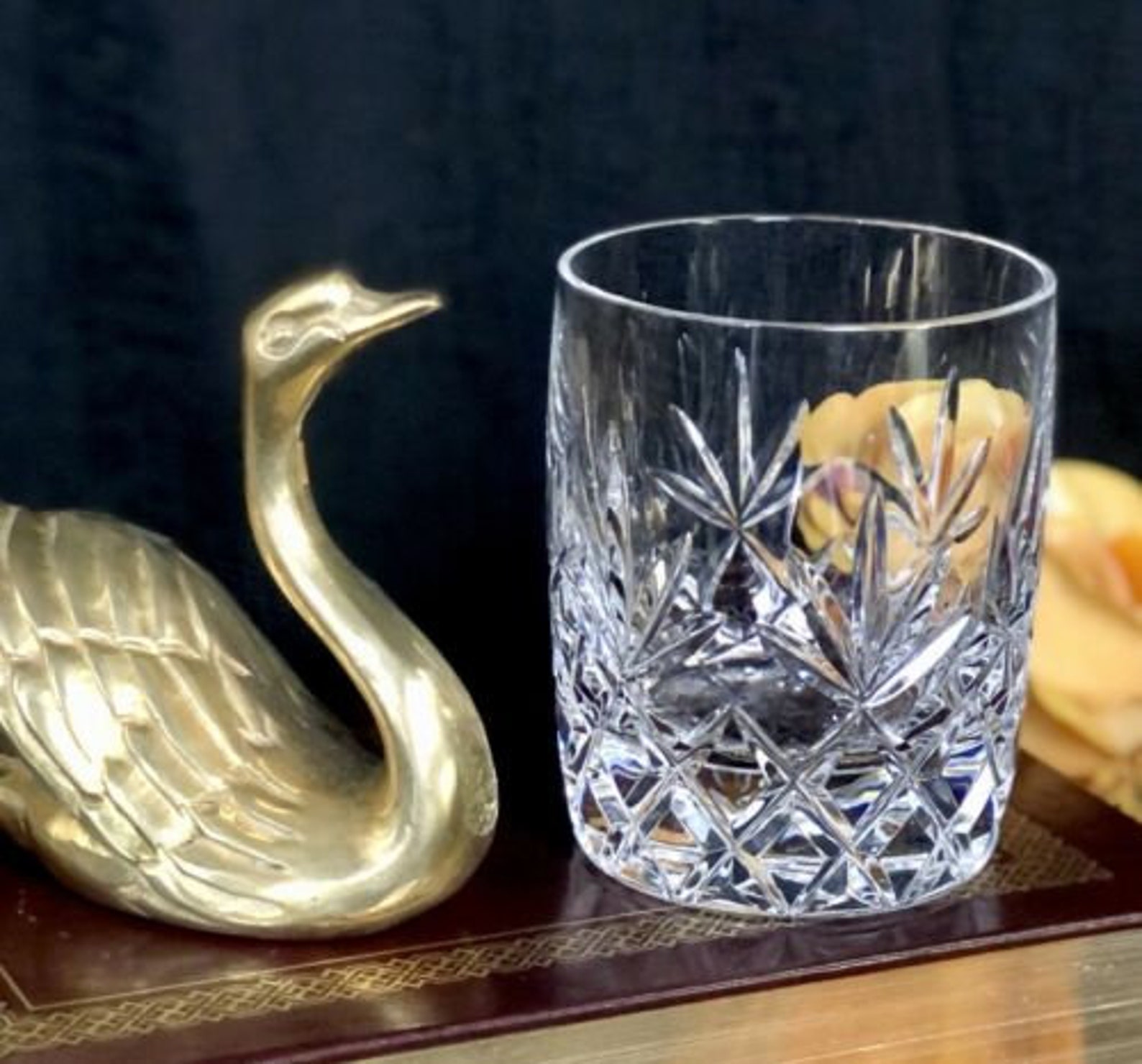 Lenox Charleston Double Old Fashioned Glasses Heavy Barware Etsy