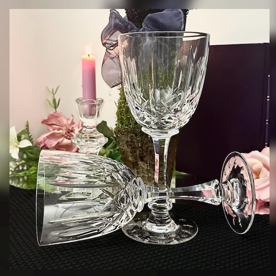 Josair Monte Claire Water Glasses / Vintage Josair Water Goblets / Josair Water Glasses / Vintage Drink and Barware / Pair Water Glasses