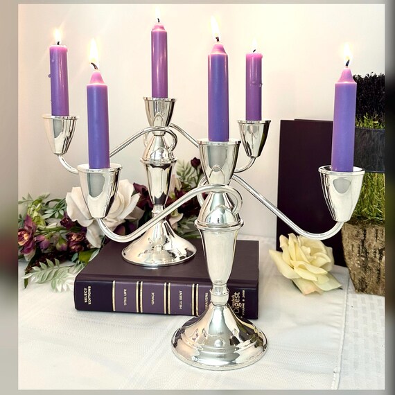 Sterling Duchin Candelabras / Duchin Vintage Twisted Arm Candle Holders / Vintage Sterling Silver Candle Holders / Pair Silver Candlesticks