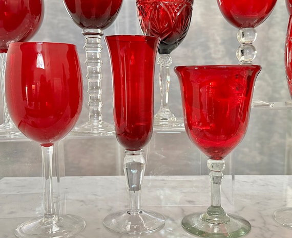 wine glass hanger rack 2-Pack Floating Wine Glass Holder Rack Clear Acrylic Holds 12, Wall Mounted Champagne Flute Stemware
