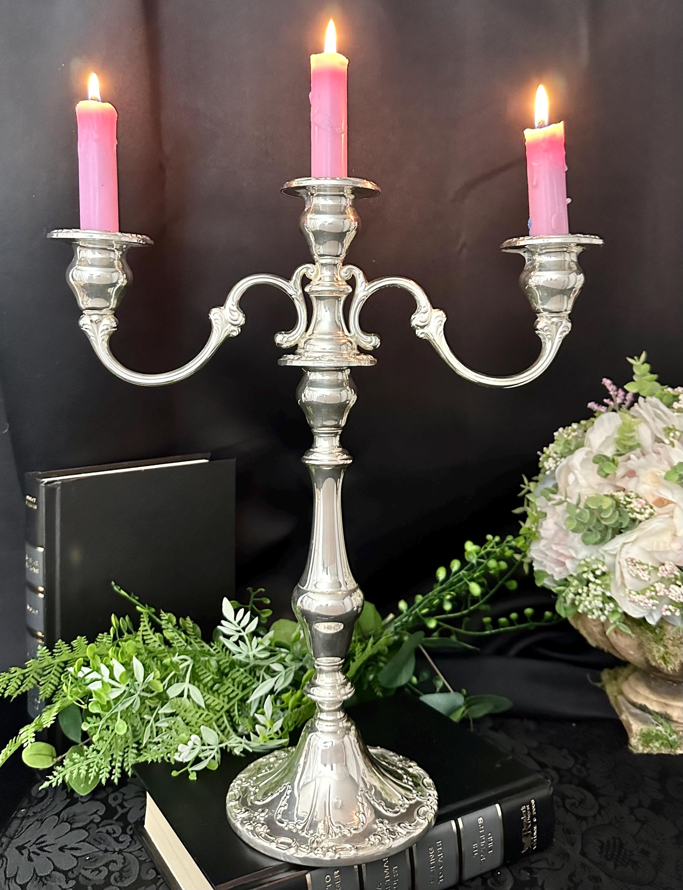 Gorham sterling silver candelabra 750 outlet