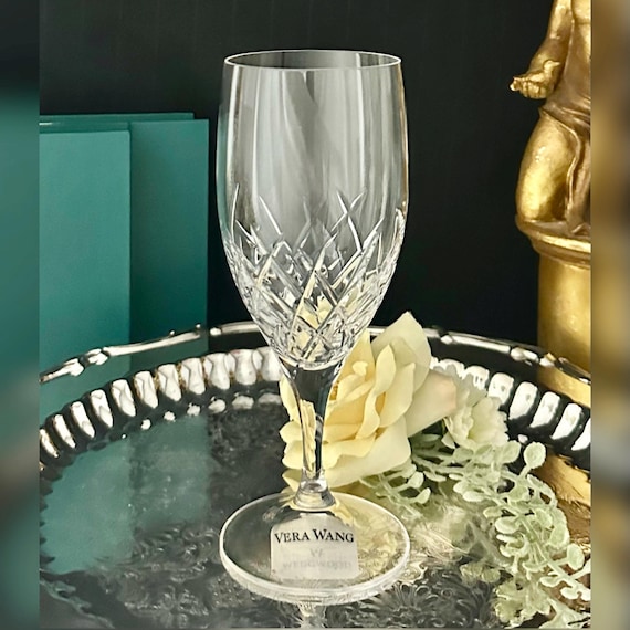 Vera Wang Wedgwood Duchesse Encore Ice Tea Glass / Duchesse Encore NWT Vintage Wedgwood Ice Tea Glass / Wedgwood Vera Wang Ice Tea Glass
