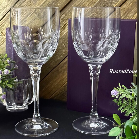 Water Goblets Towle Marquis / Towle Marquis Water Glasses / Vintage Towle Blown Glass Water Goblets / Maruqis Water by Towle - 2