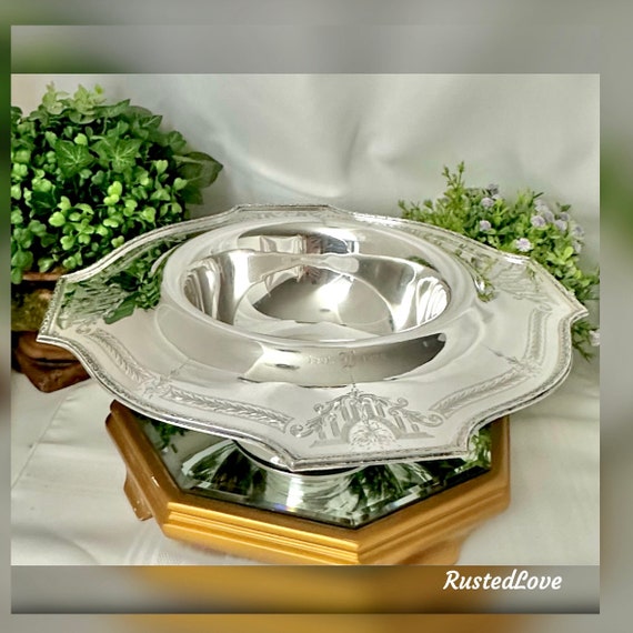 Antique Vanderbilt Sterling Silver Centerpiece / Vanderbilt Sterling Fruit Bowl / Sterling Silver Art Deco Bowl / Antique 1901 Silver Bowl