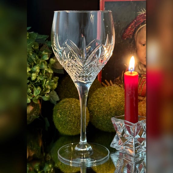 Royal Doulton Ascot Water Glass / Ascot Doulton Water Glass / Royal Doulton Vintage Water Glass / Royal Doulton Ascot Cut Water Glass - 1