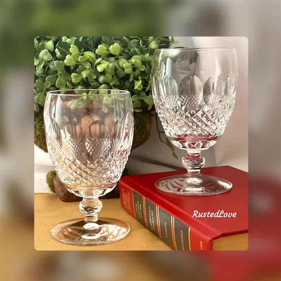 Waterford Colleen Water Glasses / Waterford Crystal Colleen Glasses / Colleen Waterford Crystal Glasses / Waterford Water Glasses - 2