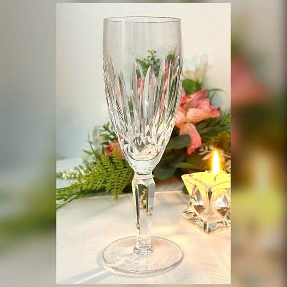 Kildare Waterford Crystal  Champagne Glass / Vintage Waterford Toasting Flute / Waterford Crystal Champagne Flute / Wedding Toasting Glass