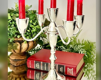 A Pair of Duchin Creation Sterling Silver Weighted Candleholders