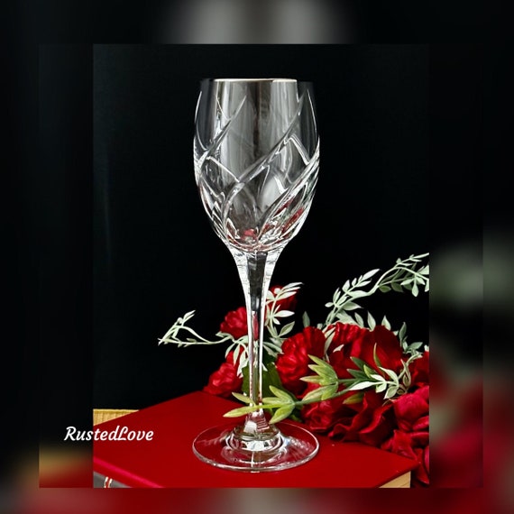 Mikasa Olympus Water Glass / Olympus Platinum Water Goblet / Platinum Olympus Water Glass / Olympus Mikasa Water Goblet - 1
