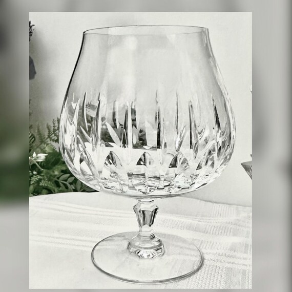 Vintage Mikasa Interlude Brandy Glass, Crystal Barware