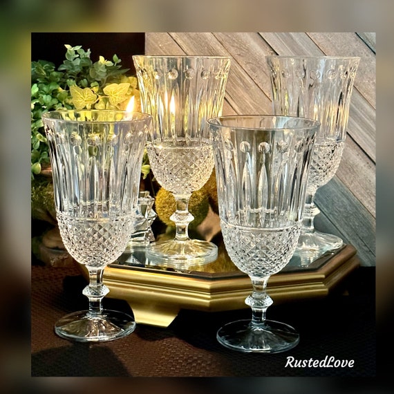 Gorham Sutton Place Ice Tea Glasses / Gorham Crystal Sutton Place Glasses / Vintage Shannon Ice Tea Glasse / Sutton Place Ice Tea Glasses -4