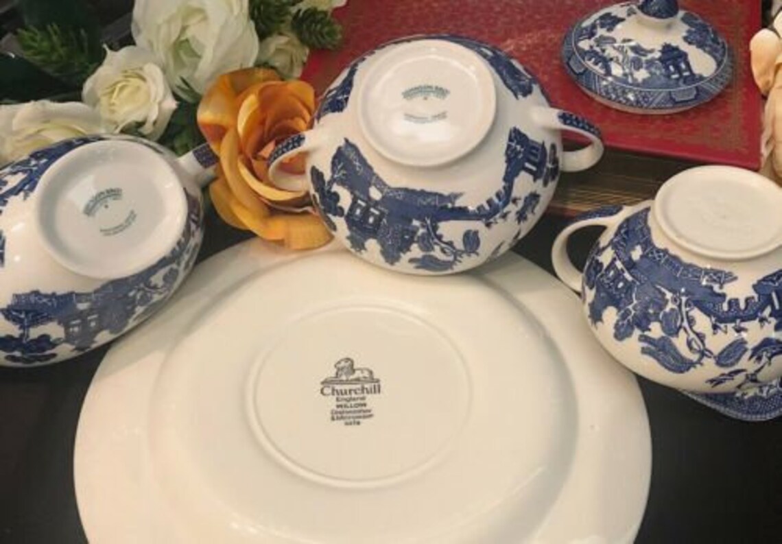 Blue Willow Johnson Brothers / Churchill England Dishes Etsy