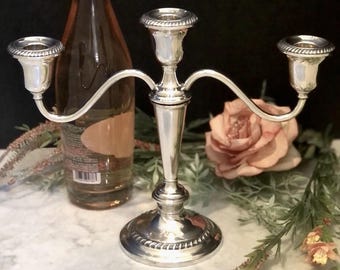 Vintage Gorham Sterling Silver Candelabra, 3-arm Candle Holder - Etsy
