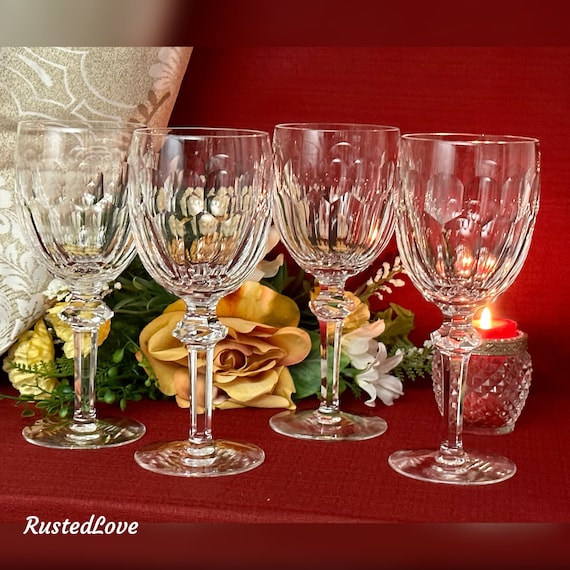 Waterford Curraghmore Claret Wine Glasses / Waterford Curraghmore / Claret Wine Glasses / Curraghmore Vintage Waterford Glasses - 4