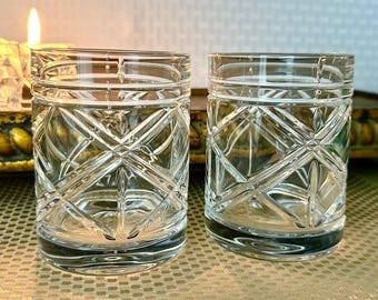 Ralph Lauren Crystal Old Fashioned Glasses Pair Hungary