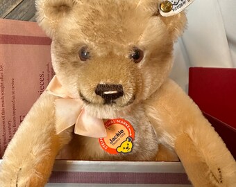 Steiff Jackie 1953 Replica Teddy Bear LE 1986 Mohair Box Papers - Etsy
