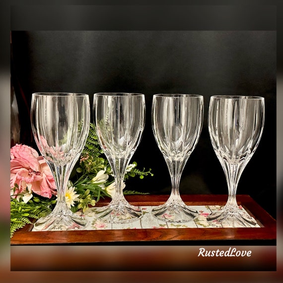 Mikasa Italian Countryside Crystal Water Goblets, Set of 4