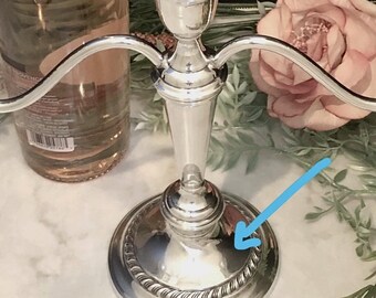 Vintage Gorham Sterling Silver Candelabra, 3-arm Candle Holder - Etsy