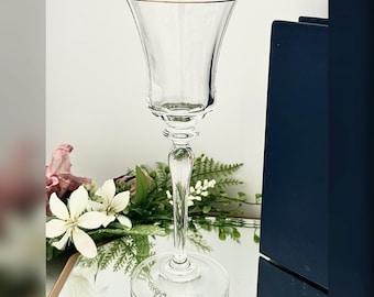 Mikasa Jamestown Gold Wine Glass Vintage Gold Rim Replacement Stemware