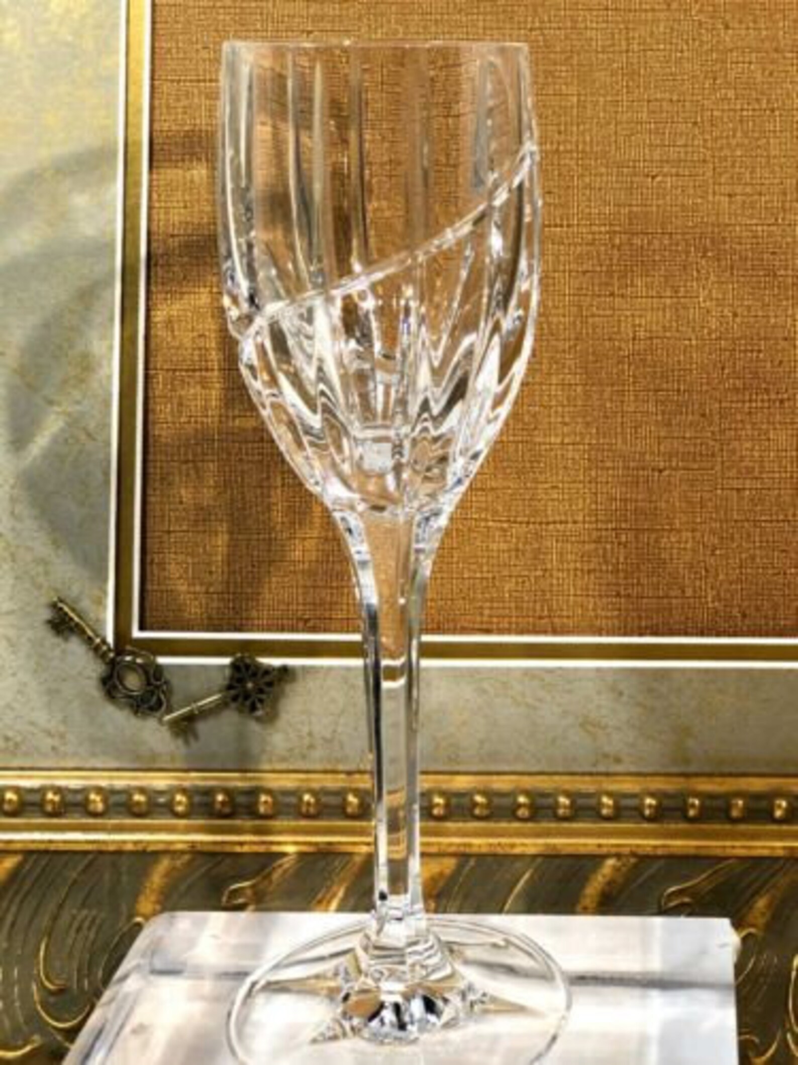 Vintage Mikasa Uptown Water Glasses Crystal 9 Inches TALL Etsy