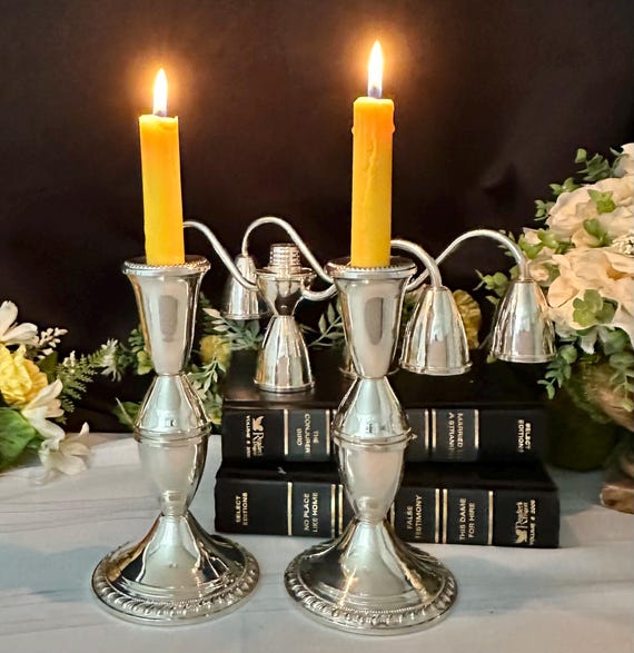 DUCHIN社　STERLING　SILVER　キャンドルスタンド　MR6632 Sterling Silver Duchin Creations Candelabras / Duchin Sterling