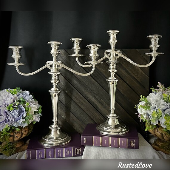 Gorham sterling silver best sale candelabra