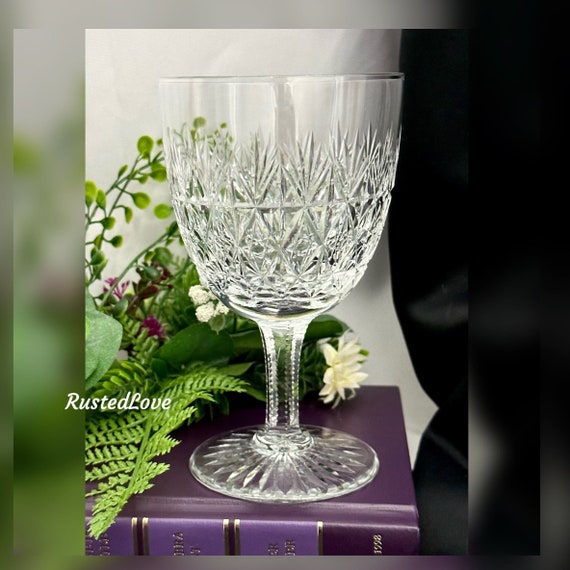 Wellington By Thomas Webb / Wellington Water Glass / Thomas Webb Water Glass / Cut Clear Crystal Water Glass / Vintage Wellington Glass /