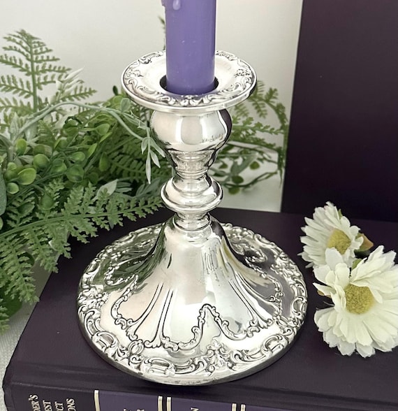Vintage Gorham Chantilly Sterling Silver Candle Holder Console - Etsy