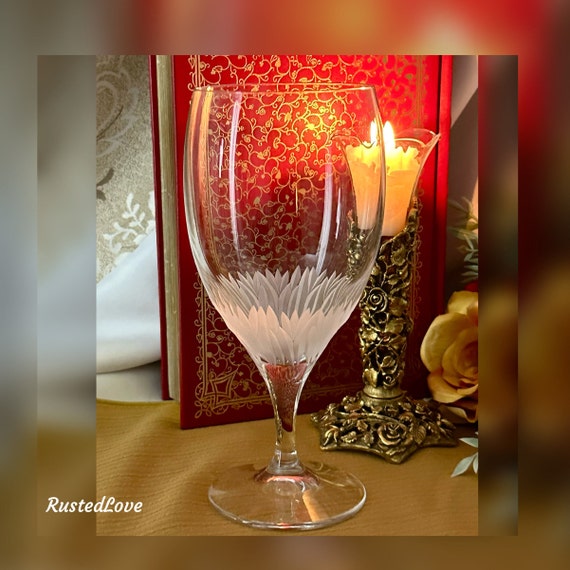 Flora Villeroy & Boch Ice Tea Glass / Vintage Ice Tea Glass / Flora Clear Ice Tea Glass / Villeroy and Boch Ice Tea Glass / Flora Ice Tea -1