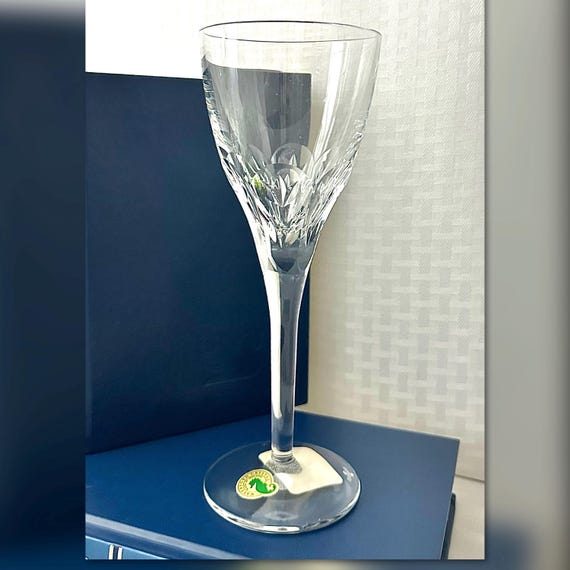 Waterford Crystal Elberon Wine Glass / Elberon Waterford Crystal Wine Goblet / Waterford Crystal Wine Goblet / Vintage Waterford Glass - 1