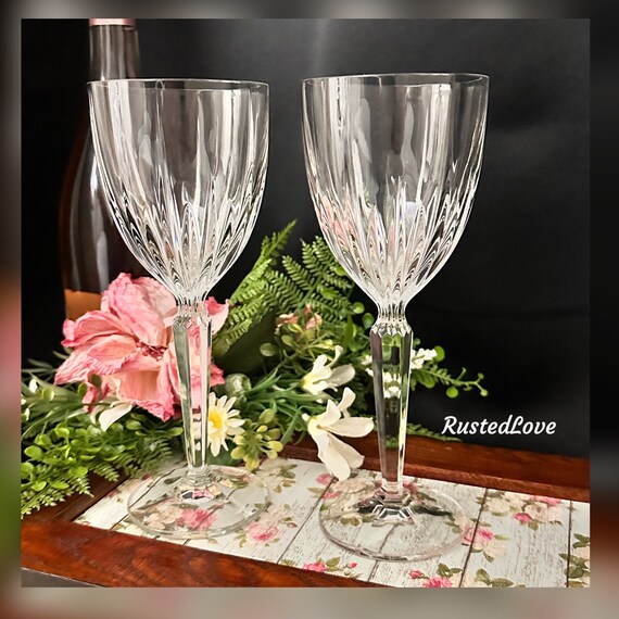 Mikasa Icicles Water Glasses / Icicles Water Goblets / Vintage Mikasa Water Goblets / Icicles Water Glasses / Icicles Water Glasses - 2