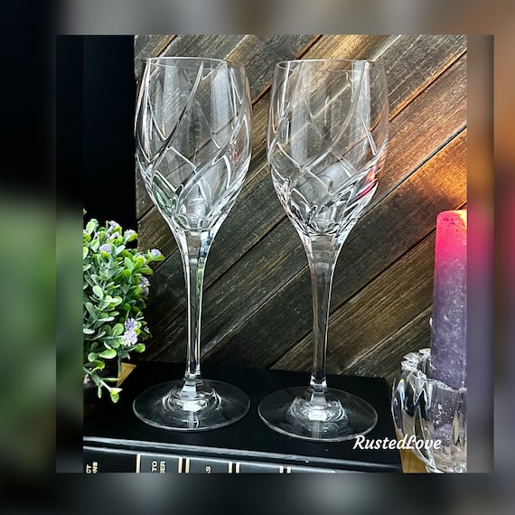 Mikasa Olympus Water Glasses / Olympus Mikasa Water Goblets / Vintage Olympus Mikasa Glasses / Mikasa Olympus Vintage Water Glasses - 2 Pc