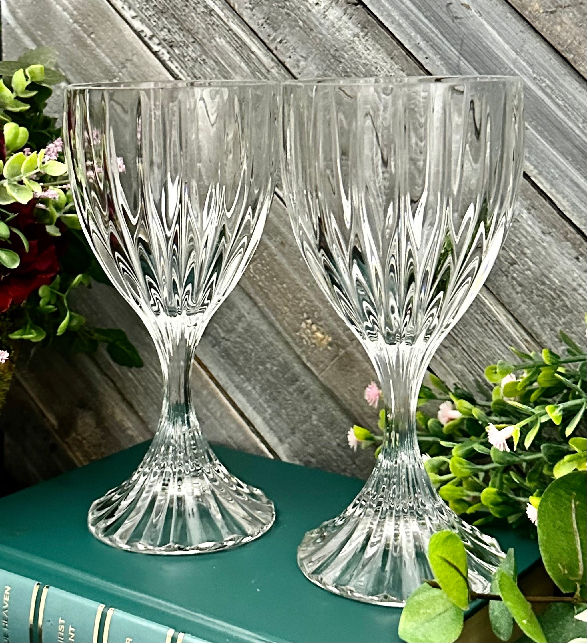 Mikasa Park Lane Wine Glasses Mikasa Blown Glasses Vintage Wine Goblets Park Lane Wine Glasses Pair of Mikasa Wine Glasses Etsy UK