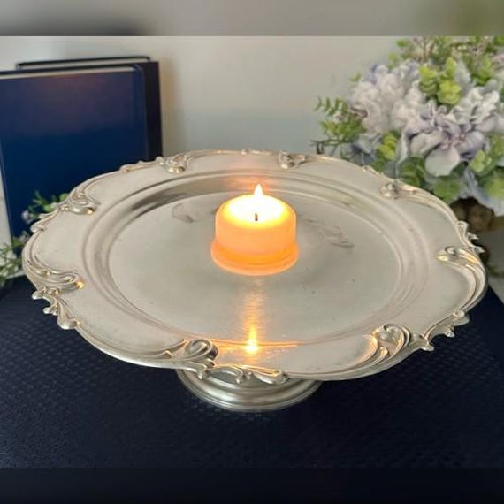 Sterling Silver Pedestal Dish - Vintage Compote Fruit Bowl - Sterling Cake Stand - Elegant Silver Centerpiece - Sterling Silver Table Decor