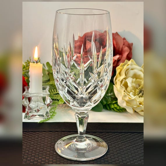 Gorham Lady Anne Water Goblet Ice Tea Glass 14 oz Crystal Vintage Replacement