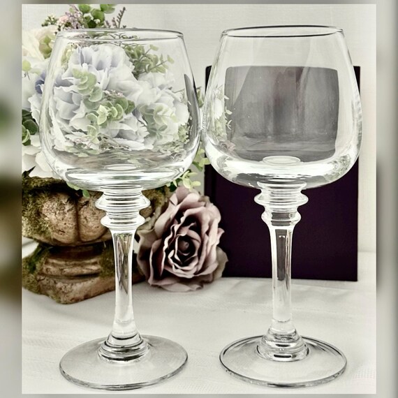 Claro Pottery Barn Wine Glasses Clear Glasses Large 16 Oz Blown Glass Poland - 2