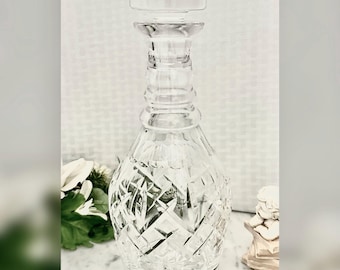 Vintage Waterford Crystal Decanter Signed Cut Crystal Barware