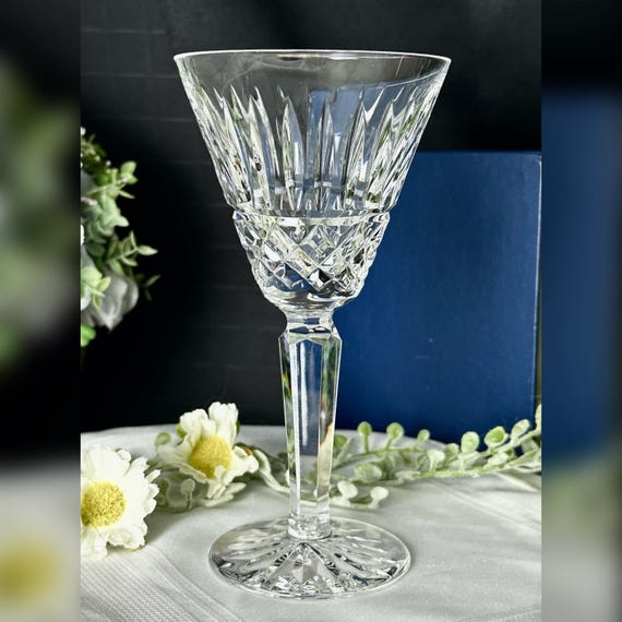 Waterford Crystal Maeve Wine Glass - Cut Crystal Waterford Goblet - Vintage Irish Crystal Stemware - Maeve Wine Glass - Cut Crystal Goblet