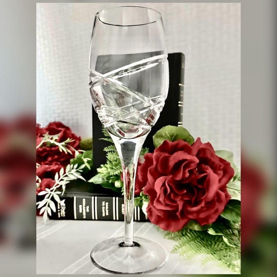Vintage Edinburgh Crystal Water Goblet - Eclipse Blown Glass