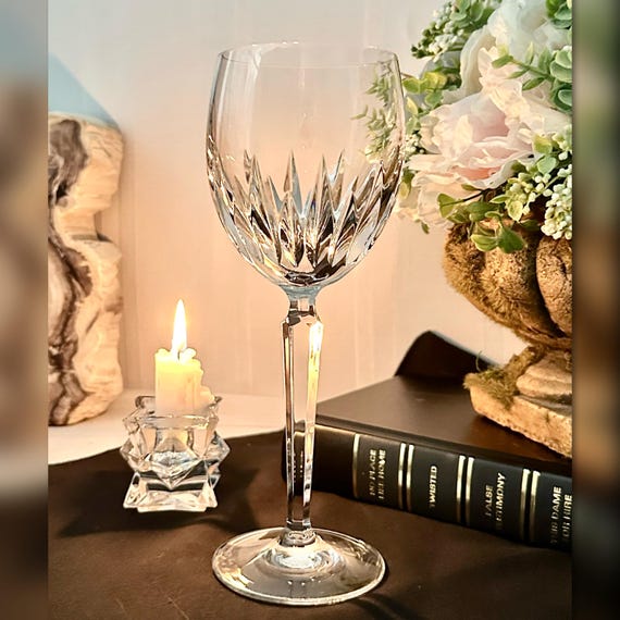 Waterford Wynnewood Wine Glass / Waterford Crystal White Wine Glass / Vintage Waterford Wynnewood Wine Glass / Crystal Wine Glass - 1 Pc