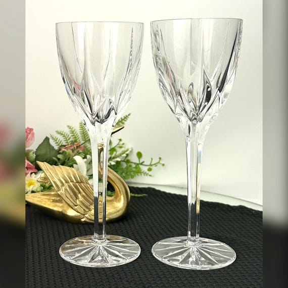 Mikasa Apollo Water Glasses / Vintage Blown Mikasa Water Goblets / Replacement Water Glasses / Mikasa Water Glass Set / 2 Water Glasses