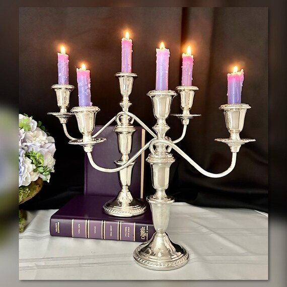 Sterling Silver Duchin Creation Candelabras  / Vintage Duchin Candle Holders / Sterling Candelabras / Silver Candle Holders / Discounted
