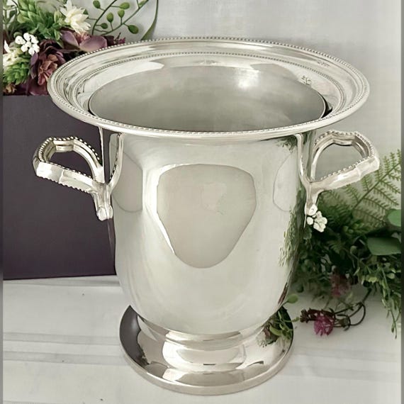 Silver Plated Champagne Bucket / Towle Vintage Silverplated Ice Bucket / Silver Towle Champagne Bucket / Silver Centerpiece Trophy Urn